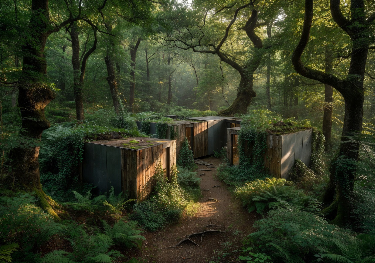 Cologne Modular Retreat hidden in nature