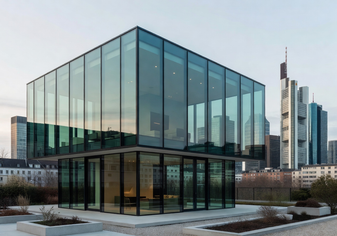 Frankfurt Skyline House modern glass design