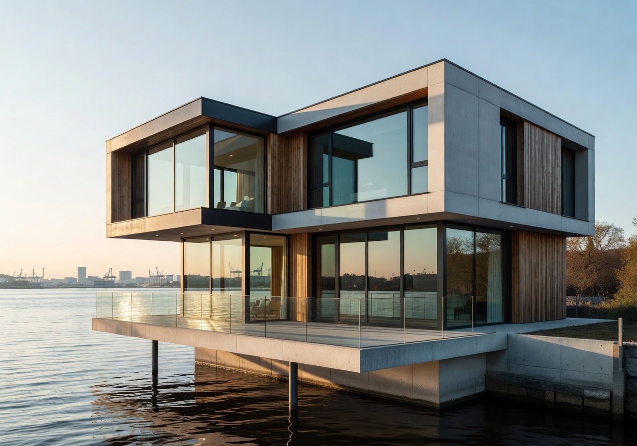 Hamburg Riverside Villa modern architecture
