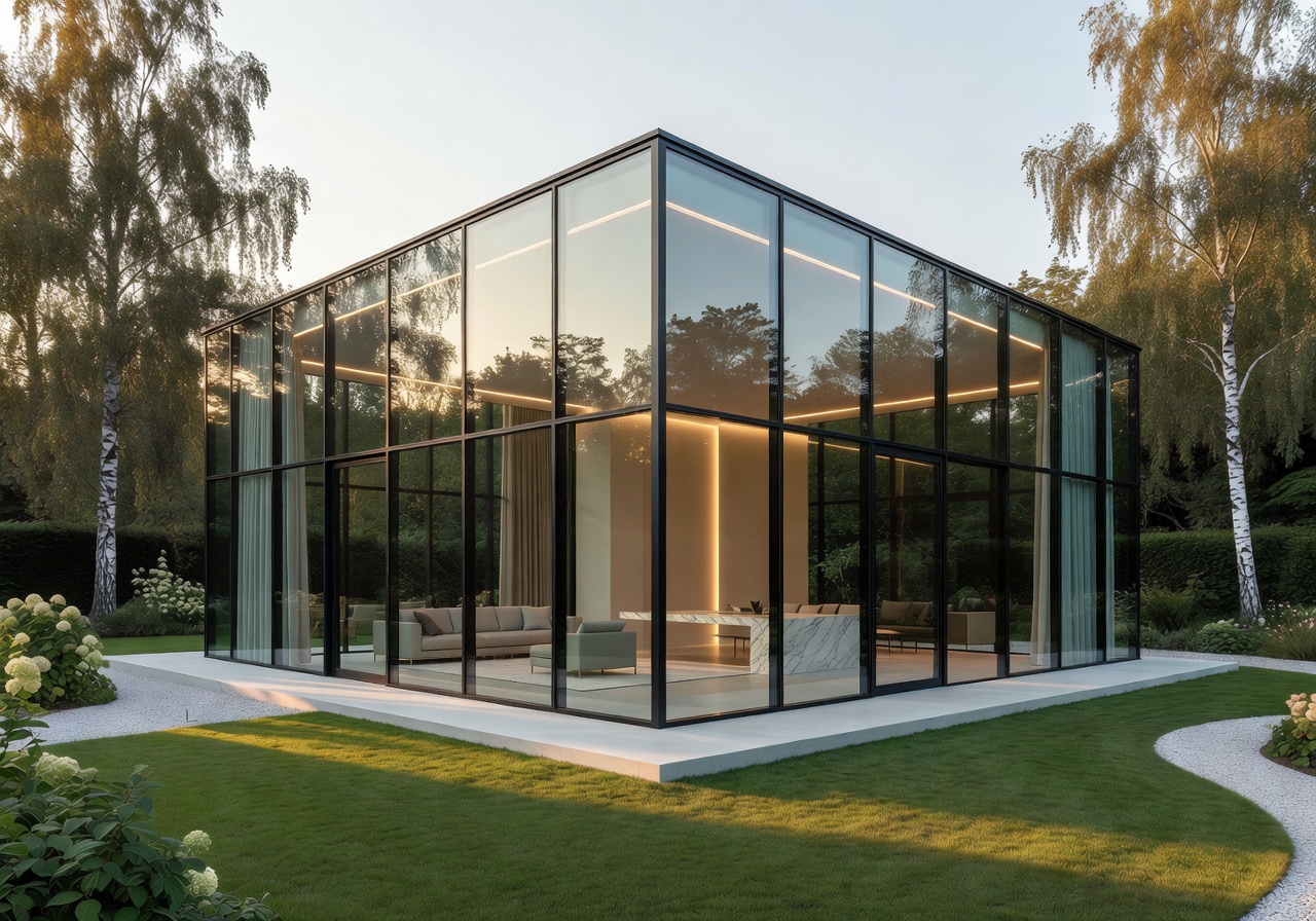 Munich Glass Pavilion luxury modern home